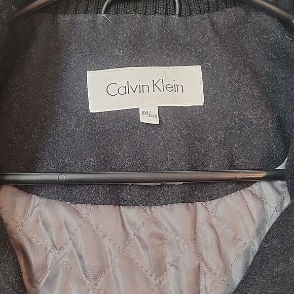 Calvin Klein Men's black wool jacket Size XXL zip up - Picture 5 of 9